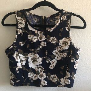 FLORAL CROP TOP